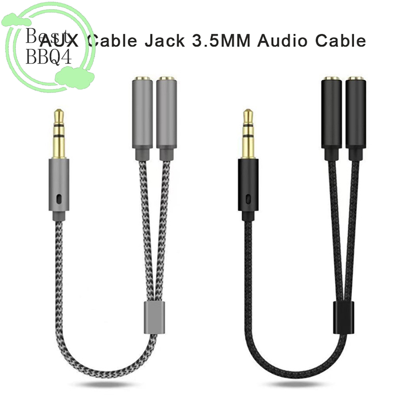 Earphone Splitter Jack - كابل صوت AUX 3.5 ملم ذكر