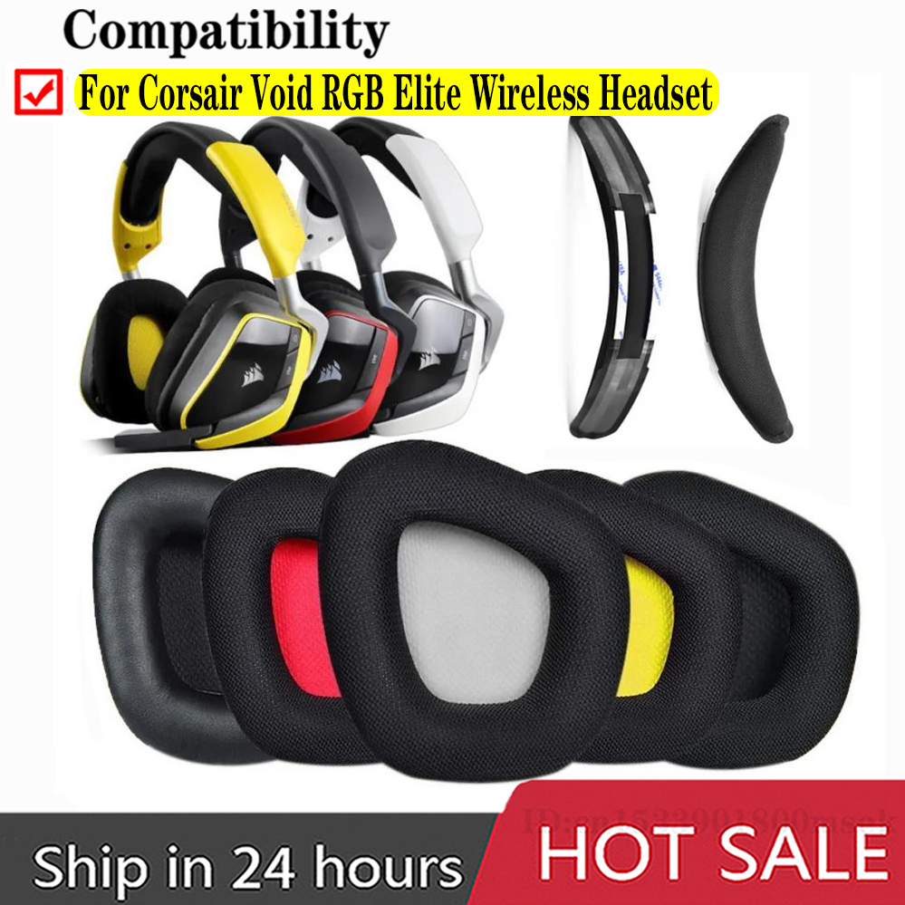 Gaming Headset Rgb - استبدال وسادات الأذن مع رغوة الذاكرة