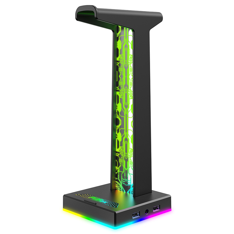 RGB سماعة الألعاب حامل المزدوج - مراجعة Gaming Headset Rgb وسعره