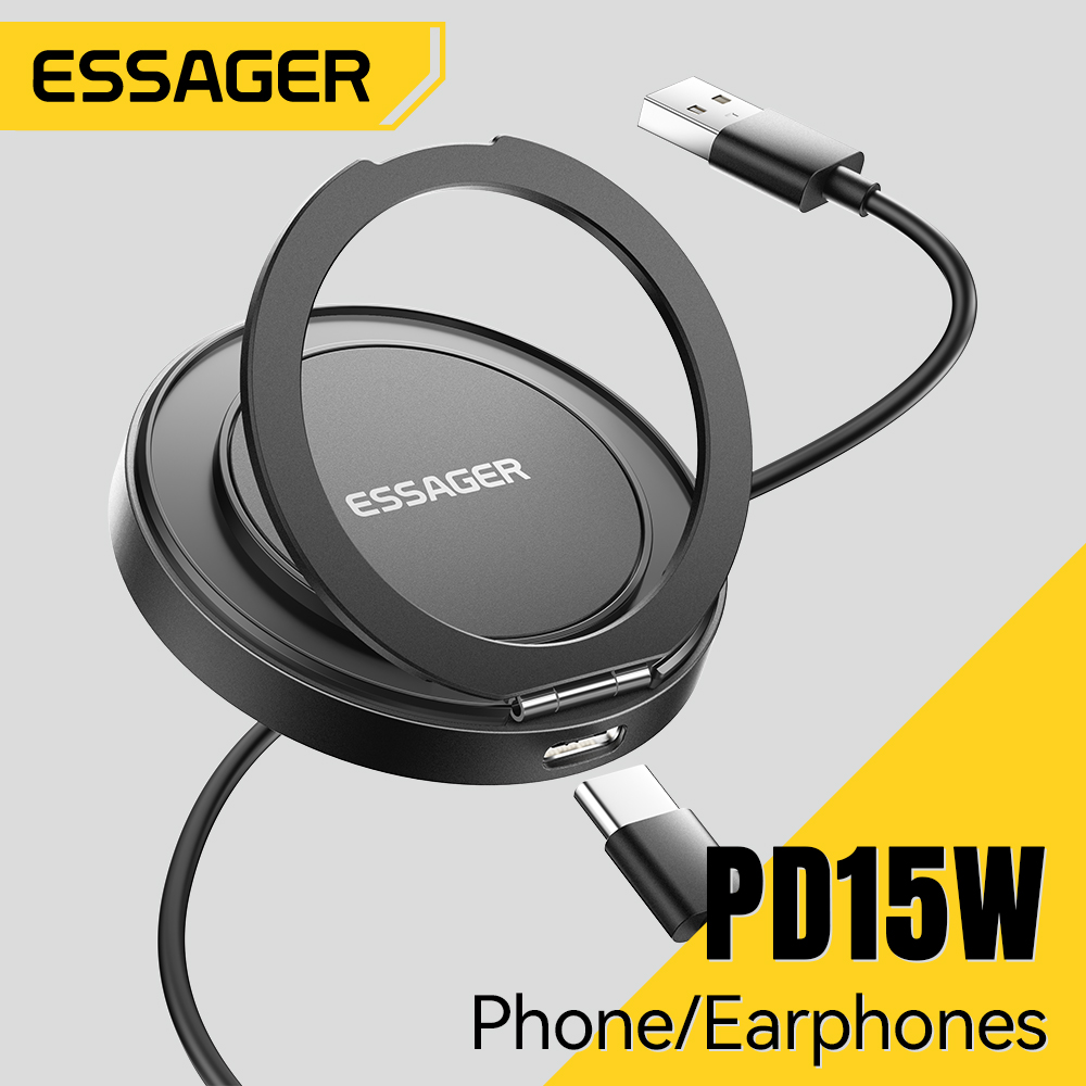 Essager شاحن لاسلكي مغناطيسي 1 - مراجعة Usb C Earphone وسعره