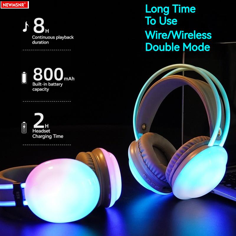 سماعات رأس بلوتوث خفيفة ملونة  - مراجعة Gaming Headset Rgb وسعره