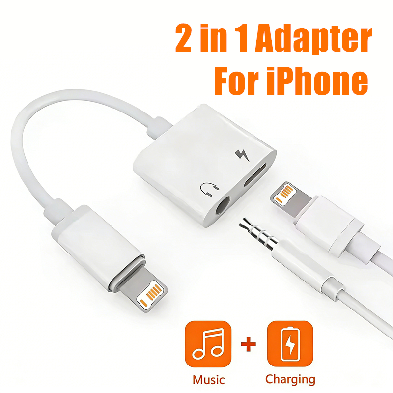 محول شحن وصوت 2 في 1 من iOS إل - مراجعة Earphone Splitter Jack وسعره